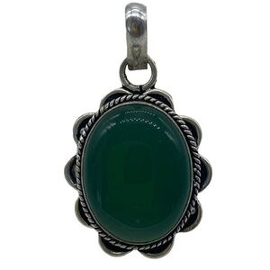 German Aventurine Gemstone Silver Plated
